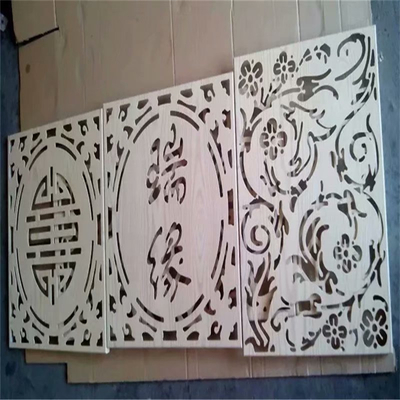 背景墙雕刻铝板 图形雕刻铝单板效果图